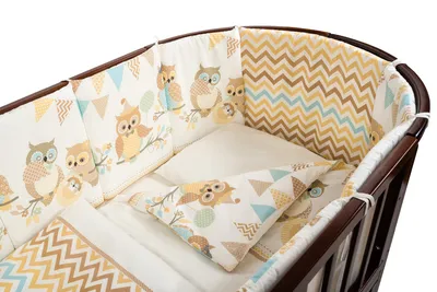 Комплект бортики в кроватку для новорожденных косичка Little mir 29202991  купить в интернет-магазине Wildberries