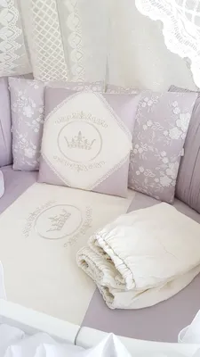 Бортики для кроватки с одеялком «Бегемотики»– купить в интернет-магазине,  цена, заказ online