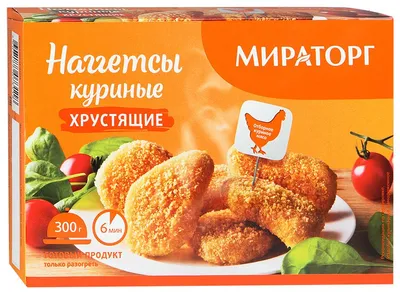 Наггетсы Мираторг куриные хрустящие, 300 г - купить в Пятёрочка -  СберМаркет, цена на Мегамаркет