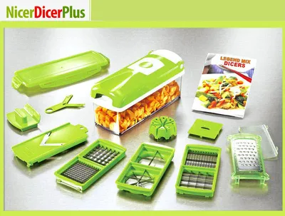 Овощерезка Nicer Dicer Plus/ Найсер Дайсер Плюс; Многофункциональный набор  - купить в Москве, цены на Мегамаркет