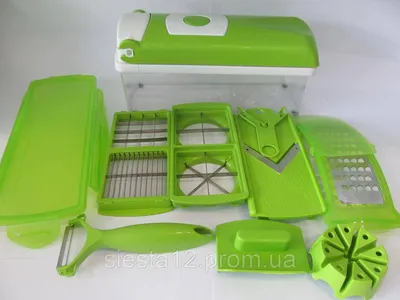 ᐉ Многофункциональная овощерезка-слайсер Nicer Dicer plus Салатовый  (1000109-LightGreen-0)