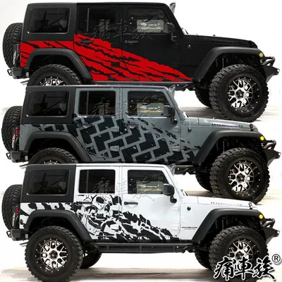 2 шт., наклейки для Jeep Wrangler JK JL TJ YJ | AliExpress