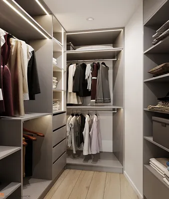 Как спроектировать гардеробную: варианты наполнения шкафов гардеробной  комнаты