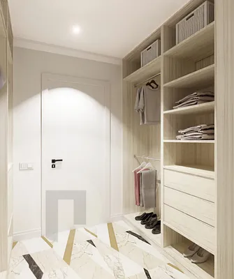 Встроенный шкаф-купе в гостиной, 4 двери снаружи — полноценная гардеробной  внутри!