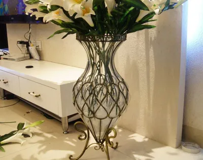 Напольные вазы для цветов 80см. Большие напольные вазы станут украшением  гостиной, кабинета или спальни. Цвет : Золотой. Материал :… | Instagram