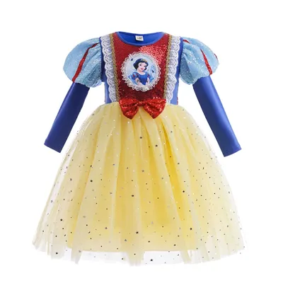 Детский карнавальный костюм Белоснежки купить для девочки