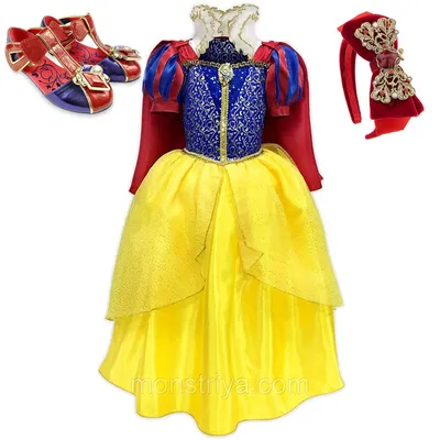 Роскошный костюм Белоснежки Disney, кружевное платье принцессы с блестками  для девочек, детский наряд на день рождения, детская одежда для косплея,  Сказочная одежда | AliExpress