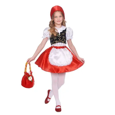 Костюм Красной шапочки детский для девочки m1031 купить в интернет-магазине  - My-Karnaval.ru, доставка по России и выгодные цены