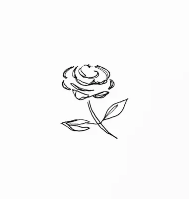 Фотообои GrandPik 40458 \"Нарисованная роза\", 400х280 см(ШхВ) - купить по  выгодной цене в интернет-магазине OZON (728011471)