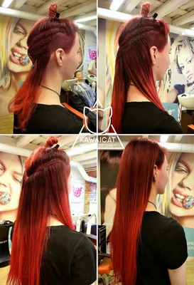 Наращивание рыжих волос - DM-Studiya