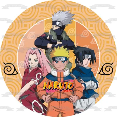 Naruto Shippuden Naruto Sasuke Sakura Kakashi Leaf Village Edible Cake  Topper Image ABPID56740 - Walmart.com