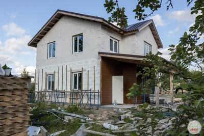Как оштукатурить фасад из газобетона (без утепления): алгоритм действий |  FORUMHOUSE | Дзен