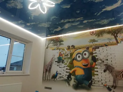 Натяжные потолки в детскую комнату | \"Потолки Нева\"