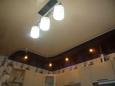 Натяжной потолок на маленькой кухне | Аста Мануфактура