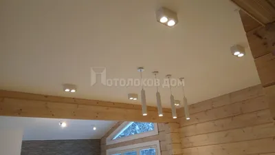 Матовый натяжной потолок на мансарде от 248 руб. за м2 в Перми