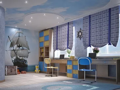 Натяжные потолки в детской комнате фото Киев