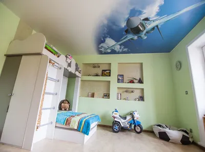 Натяжной потолок в детской — Натяжные потолки в Уфе от компании Галактика