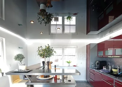 Натяжной потолок для кухни. Идеи дизайна
