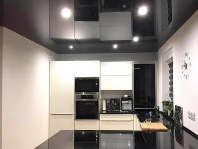 Потолки из гипсокартона для кухни (25 фото интерерьеров)