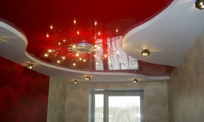 Парящие натяжные потолки с подсветкой в спальне, в гостиной, зале -  красивый тренд