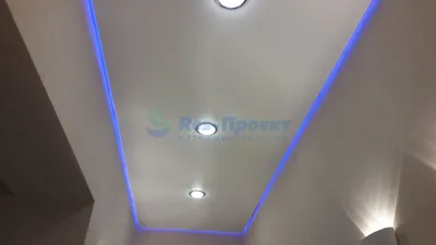 Натяжные потолки с подсветкой заказать в Москве, цена под ключ за м2 с  установкой