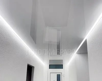 Белый матовый натяжной потолок с подсветкой в спальню | Портфолио Res-Проект