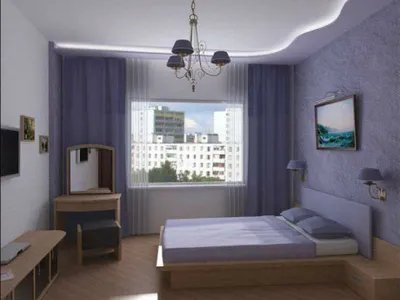 Натяжной потолок в спальне - Фото, заказать в Киеве | Potolkoff