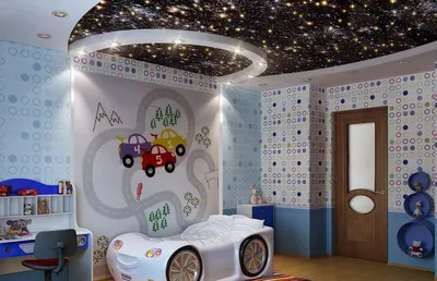 Натяжные потолки в детскую купить недорого в Казани, заказать натяжной  потолок в детскую комнату с установкой — компания «EcoStyle»