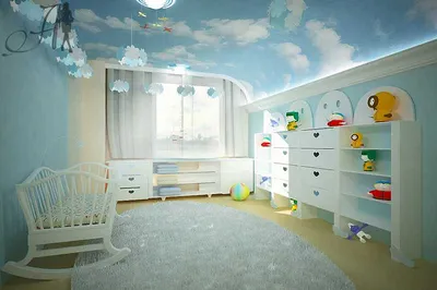 Потолок в детской комнате: 100 фото вариантов дизайна и оформления  натяжного потолка