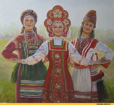 Традиционные костюмы народов россии — купить по низкой цене на Яндекс  Маркете