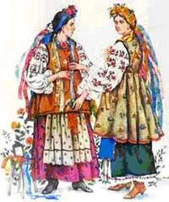 Картинки костюмов народов России для детей