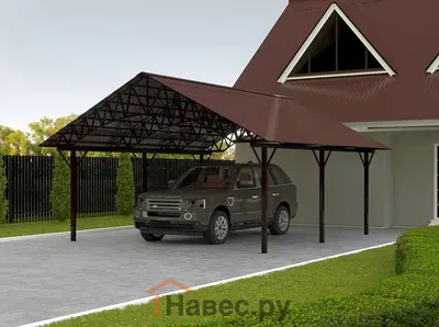 УСТАНАВЛИВАЕМ НАВЕС ИЗ ПРОФЛИСТА