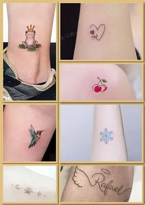 Маленькие тату для девушек и парней: 250+ мини татуировок