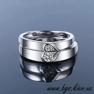 Парные обручальные кольца с бриллиантами RICH DIAMOND CIRCLE на заказ из  белого и желтого золота, серебра, платины или своего металла
