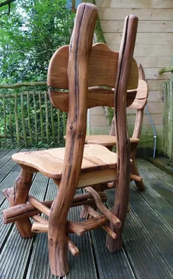 Необычные стулья из дерева | Столярный совет | Muebles de madera natural,  Madera rustica muebles, Muebles de cocina rusticos