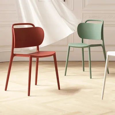 Дизайнерские дизайнерские Пластиковые уникальные стулья для патио,  ресторана, балкона, кухни, гостиной, обеденные стулья, современная  библиотека, мебель для дома | AliExpress