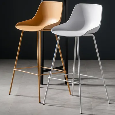 Необычные дизайнерские высокие пластиковые стулья для гостиной,  дизайнерские стулья для пола, минималистичные Современные спинки, мебель  для гостиной | AliExpress