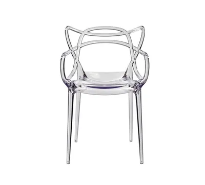 Дизайнерские стулья для кухни и гостиной Masters, прозрачный