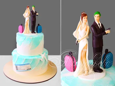 Красивые свадебные торты (64 фото)
