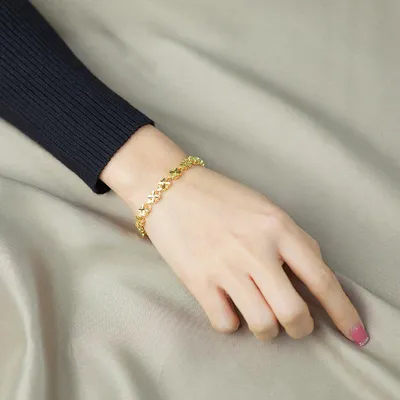 Новые классические простые медные золотистые ювелирные браслеты корейские  модные аксессуары роскошные дизайнерские необычные браслеты для девочек |  AliExpress