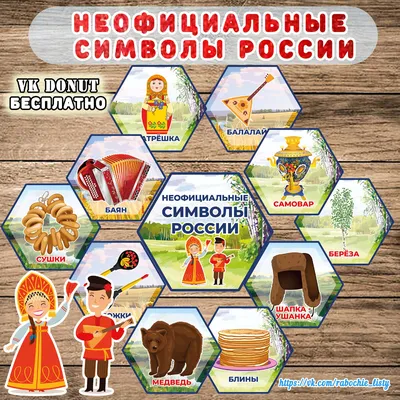 Неофициальные символы России | Live Worksheets