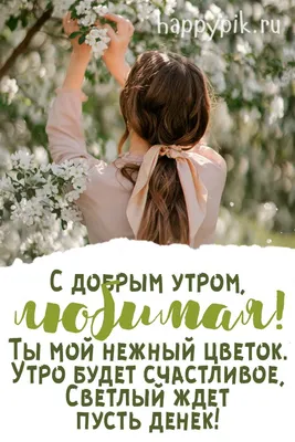 нежная открытка с добрым утром для девушки скачать бесплатно