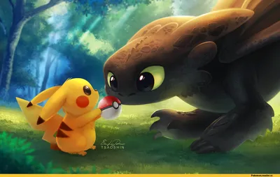 toothless :: Pikachu (Пикачу) :: Pokémon Art :: Pokémon (Покемоны) :: красивые  картинки :: фэндомы :: art (арт) / картинки, гифки, прикольные комиксы,  интересные статьи по теме.