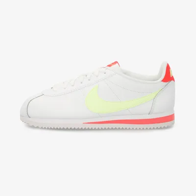 Nike Classic Cortez белый/лайм/оранжевый цвет — купить за 9199 руб. в  официальном интернет-магазине UrbanVibes