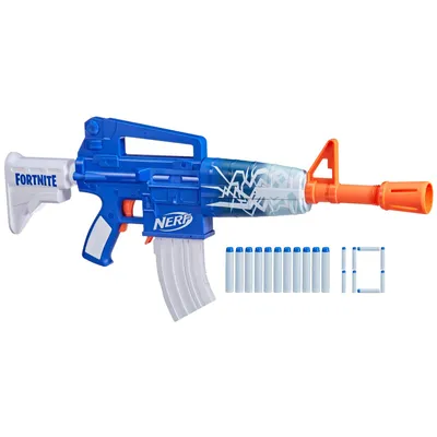 NERF Fortnite Blue Shock Dart Blaster, Ages 8+ | Canadian Tire