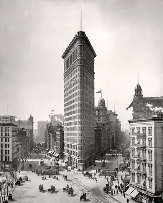 Вы не поверите, но это Нью-Йорк 1900 года... | Дорошка | Яндекс Дзен |  Флэтайрон-билдинг, Здания, Архитектура