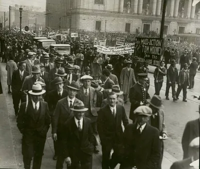 Протестное движение в США в 30-е годы