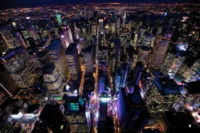Нью-Йорк ночью» — создано в Шедевруме