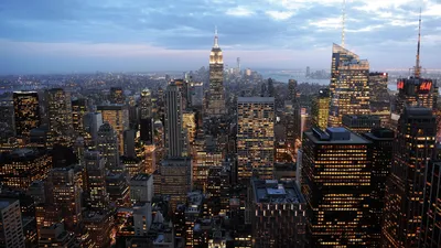 Нью-Йорк с высоты птичьего полета - обои для iPad | Фото обои для iPad