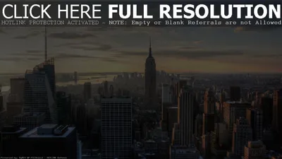 Обои на рабочий стол Город New-York, USA / Нью-Йорк, США в утренние часы,  обои для рабочего стола, скачать обои, обои бесплатно